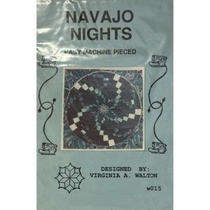 Vintage ©1991 - Navajo Nights - Circle Quilt Pattern by Virginia Walton